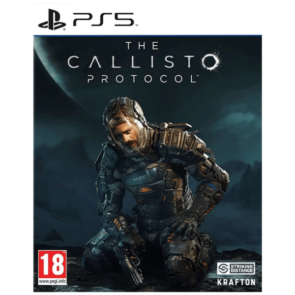 Omot igre The Callisto Protocol za PlayStation 5 sa naslovnim likom Jacobom Leejem u zatvoru Black Iron