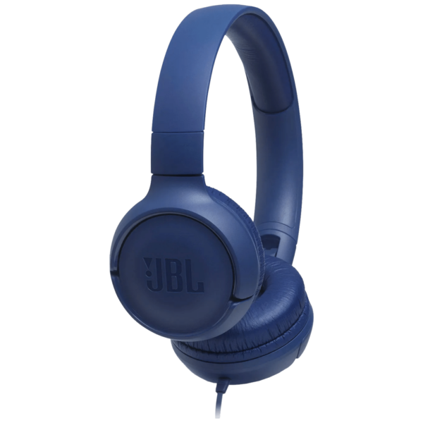 Plave JBL Tune 500 slušalice sa mikrofonom i headband dizajnom