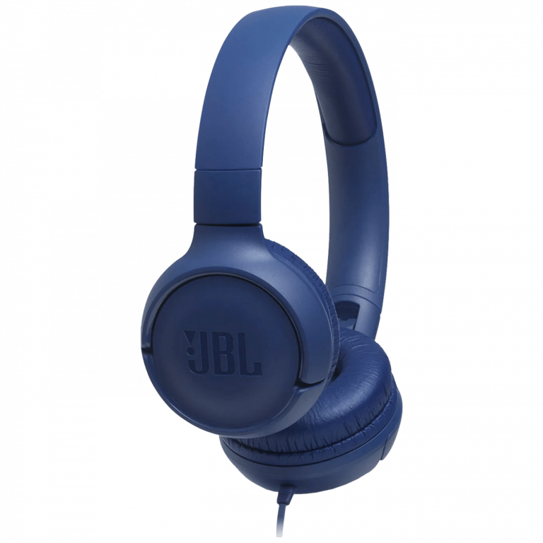 Plave JBL Tune 500 slušalice sa mikrofonom i headband dizajnom