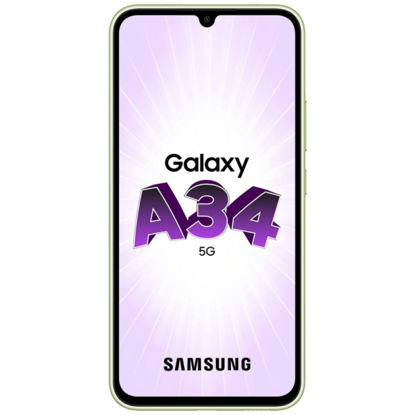 Samsung Galaxy A34 5G smartphone u lime boji sa 6.6" ekranom i trostrukom kamerom