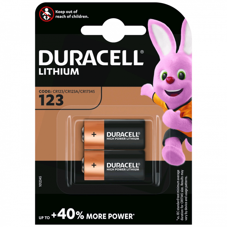 Duracell CR123A litijumska baterija u blister pakovanju od 2 komada