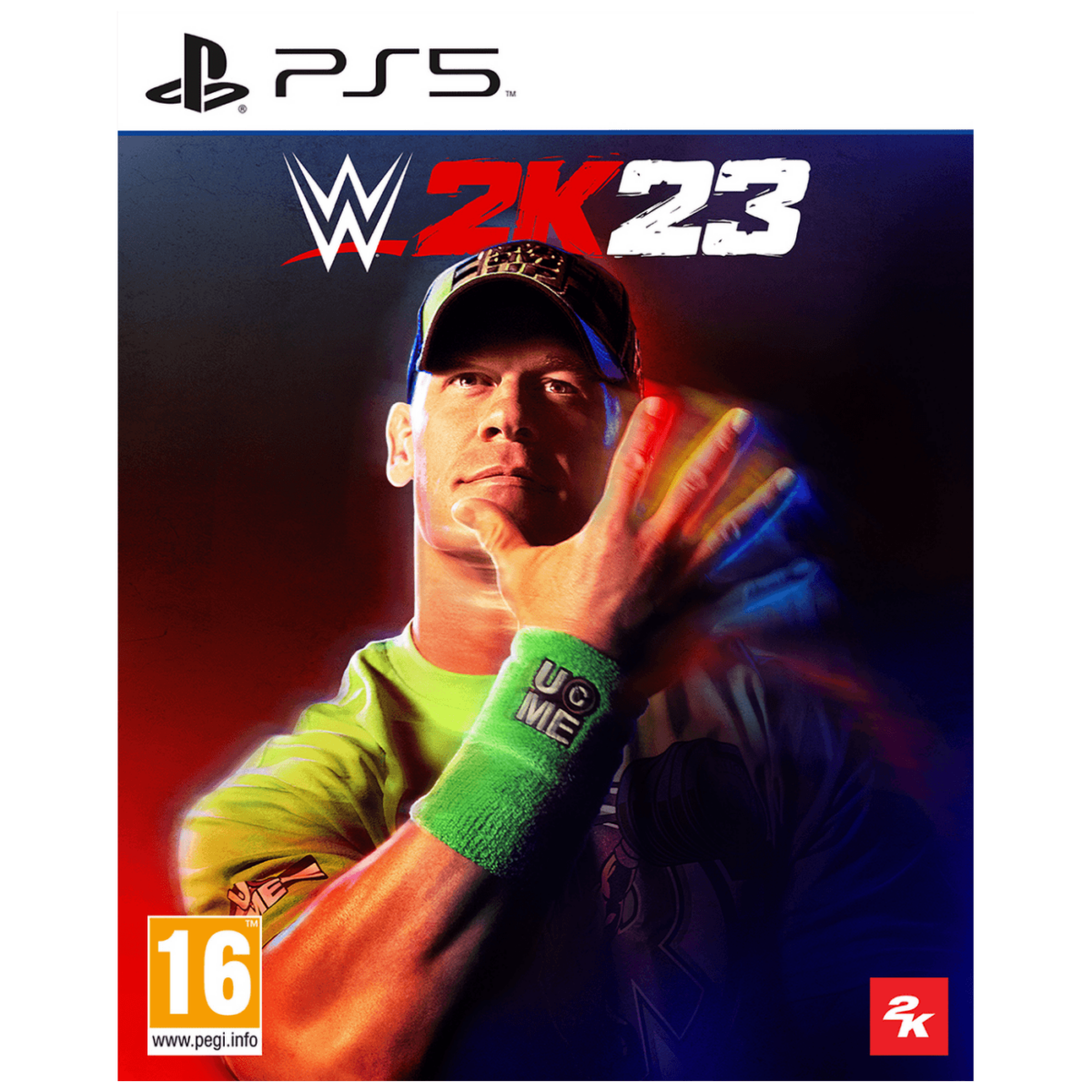Omot igre WWE 2K23 za PlayStation 5 sa naslovnicom i logom Take 2