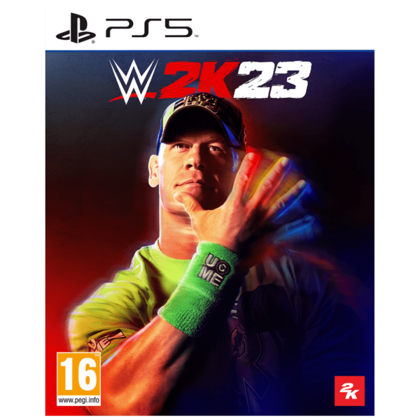 Omot igre WWE 2K23 za PlayStation 5 sa naslovnicom i logom Take 2