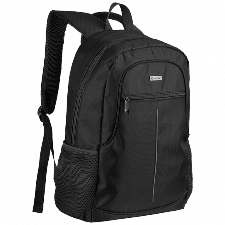 Tracer City Carrier ruksak za laptop 15.6" u crnoj boji sa refleksnim elementima i udobnim naramenicama