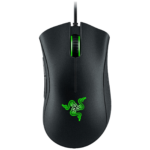 Razer DeathAdder Essential crni gaming miš sa zelenim osvjetljenjem i ergonomskim dizajnom