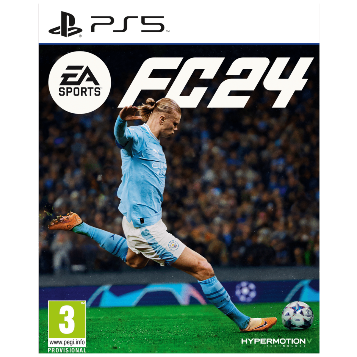 EA SPORTS FC 24 igra za PlayStation 5 sa naslovnicom koja prikazuje poznate nogometaše