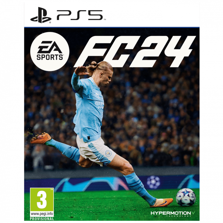 EA SPORTS FC 24 igra za PlayStation 5 sa naslovnicom koja prikazuje poznate nogometaše