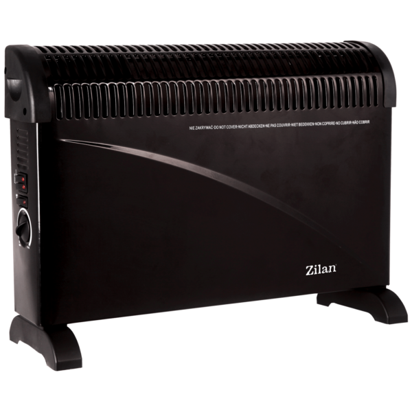 Zilan električna panel grijalica 2000 W, crne boje, sa termostatom