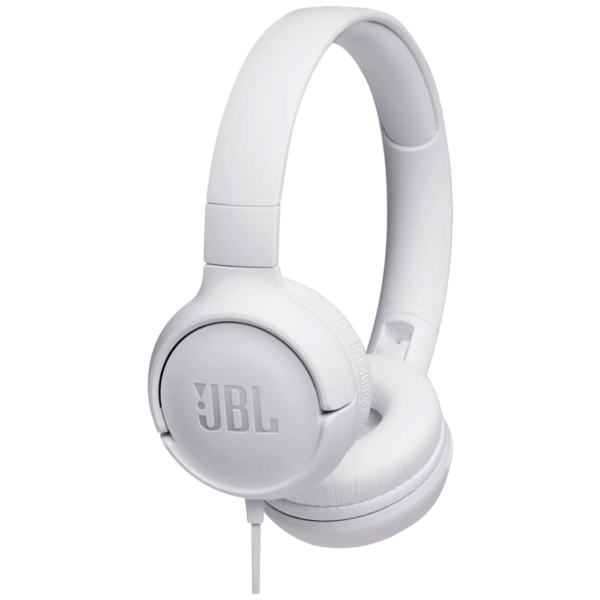 JBL Tune 500 White slušalice sa mikrofonom, sklopive i udobne za svakodnevno korištenje