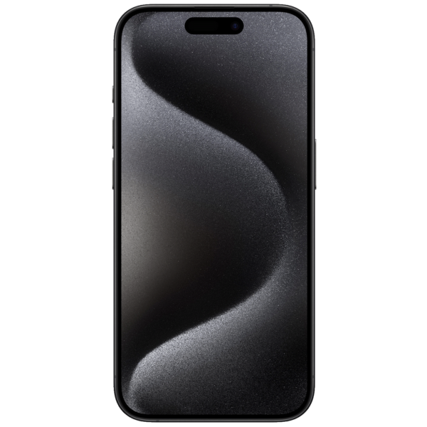 Apple iPhone 15 Pro 128GB u crnoj titanskoj boji sa Super Retina XDR zaslonom i naprednom kamerom.