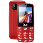 Crveni MeanIT Senior 15 mobilni telefon sa velikim tipkama i SOS dugmetom