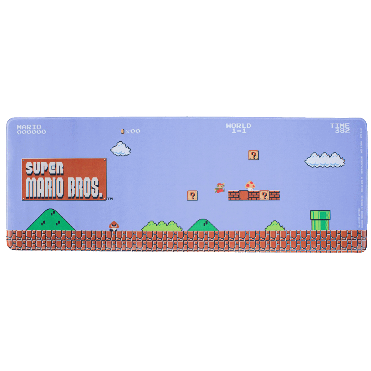 Podloga za miš Super Mario sa dizajnom World 1-1, dimenzija 30x80 cm