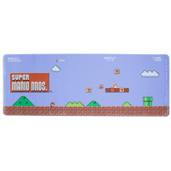 Podloga za miš Super Mario sa dizajnom World 1-1, dimenzija 30x80 cm