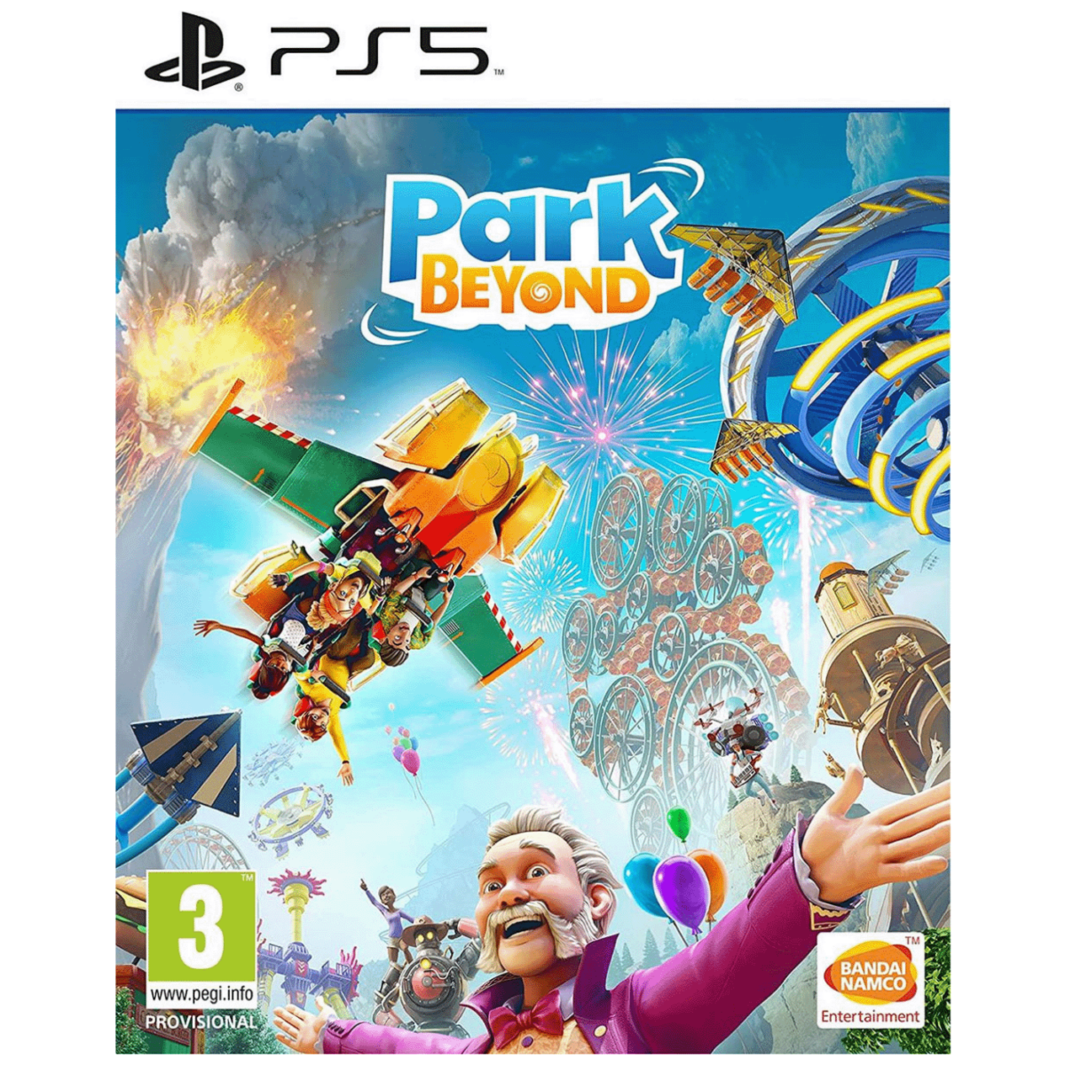 Bandai Namco Park Beyond PS5 igra - naslovna slika sa prikazom zabavnog parka