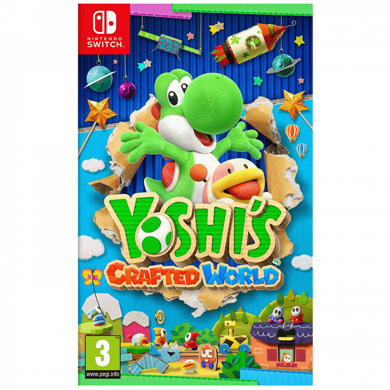 Yoshi's Crafted World Nintendo Switch igra sa Yoshijem na kreativnoj pozadini