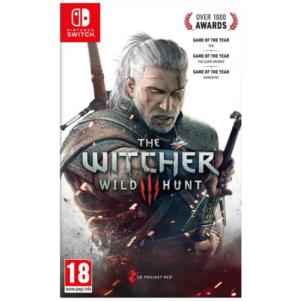 The Witcher 3: Wild Hunt naslovnica za Nintendo Switch