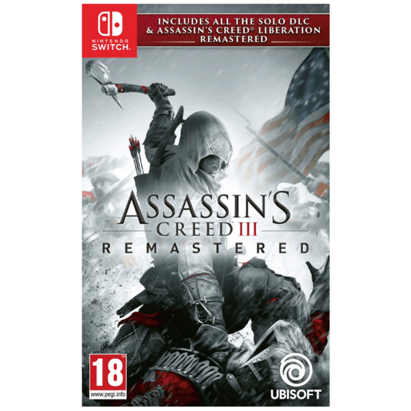 Assassin's Creed III Remastered za Nintendo Switch - naslovnica igre