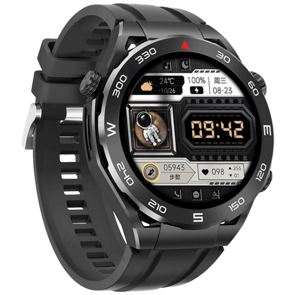 HOCO Y16 Black pametni sat sa crnim remenom i 1.39" ekranom