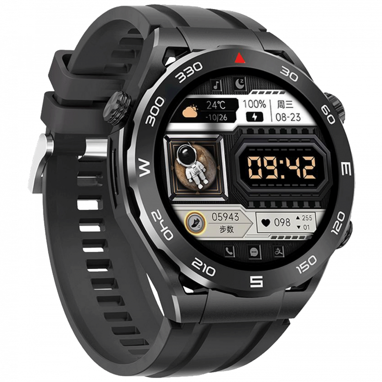 HOCO Y16 Black pametni sat sa crnim remenom i 1.39" ekranom