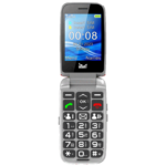 MeanIT Senior Flip Max crveni mobilni telefon sa preklopnim ekranom i velikim tipkama