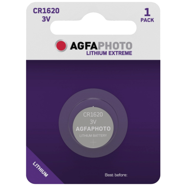 Agfa CR1620 litijska dugmasta baterija u blister pakovanju