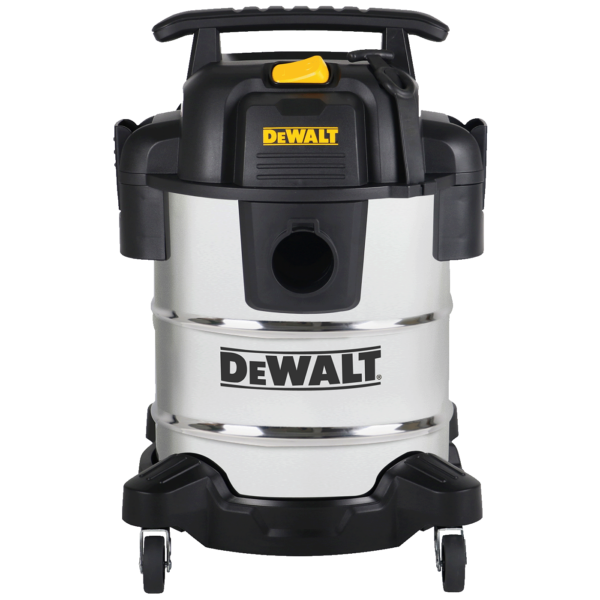 DeWALT DXV25S usisavač za suho i mokro usisavanje sa INOX kućištem i crnim detaljima