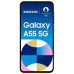 Samsung Galaxy A55 5G smartphone u limun boji sa 6.6" ekranom i trostrukom kamerom