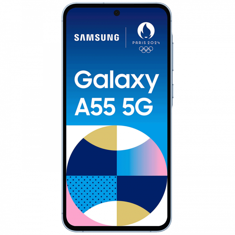 Samsung Galaxy A55 5G Ice Blue smartphone sa 6.6" ekranom i trostrukom kamerom