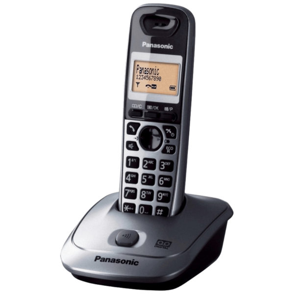 Panasonic KX-TG2511FXM bežični DECT telefon u metalik sivoj boji sa LCD displayom