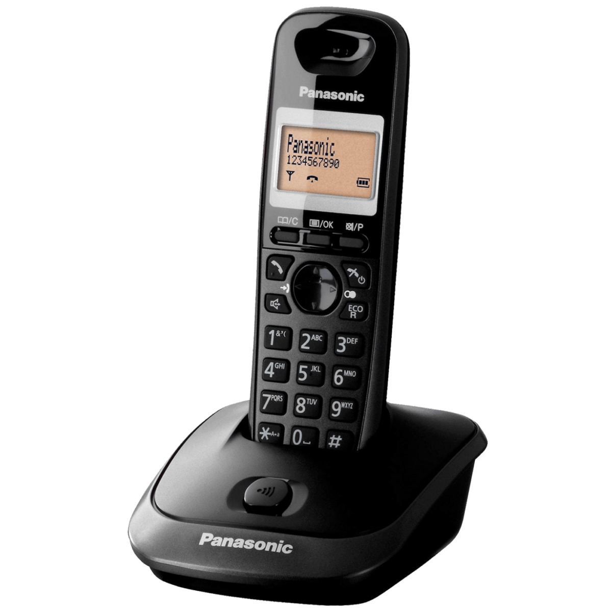 Panasonic KX-TG2511FXT crni bežični telefon sa LCD displayom i elegantnim dizajnom