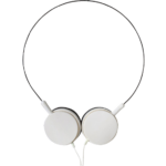 Bijele SAL stereo slušalice HPH 6/WH sa okretljivim zvučnicima i 3.5mm konektorom