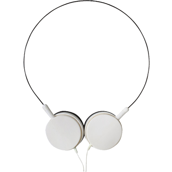 Bijele SAL stereo slušalice HPH 6/WH sa okretljivim zvučnicima i 3.5mm konektorom