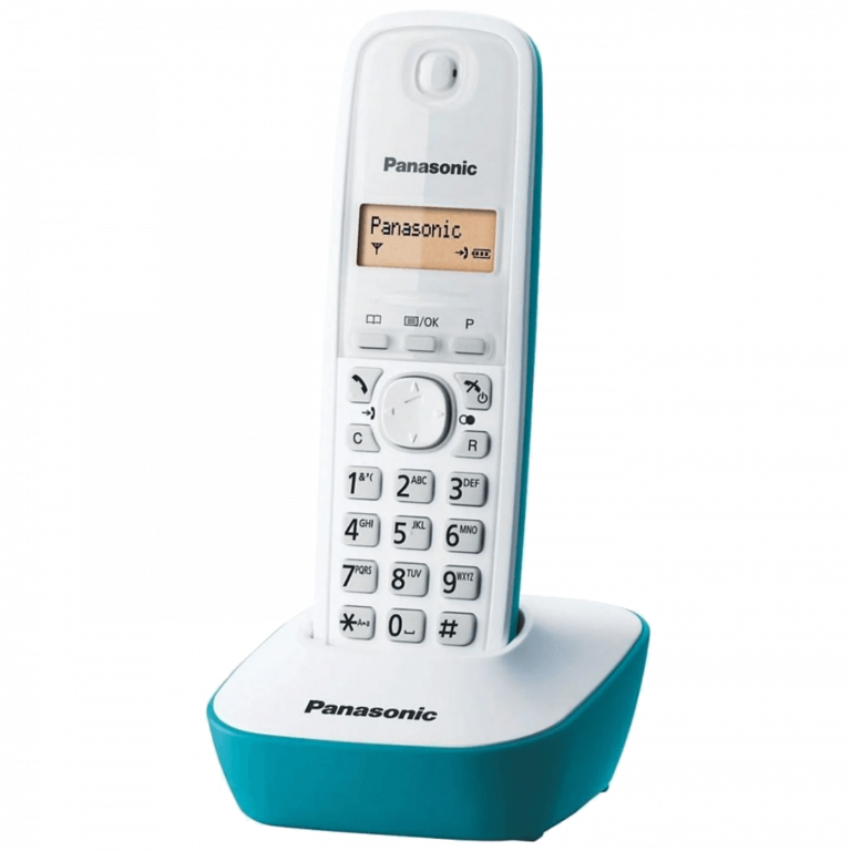 Panasonic KX-TG1611FXC bežični telefon u bijelo-plavoj boji sa LED displejem