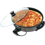 Zilan Pizza pekač sa staklenim poklopcem i teflonskom površinom, promjer 36 cm