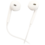 Bijele stereo slušalice MeanIT SLUNI4 sa 3.5mm konektorom i silikonskim ulošcima