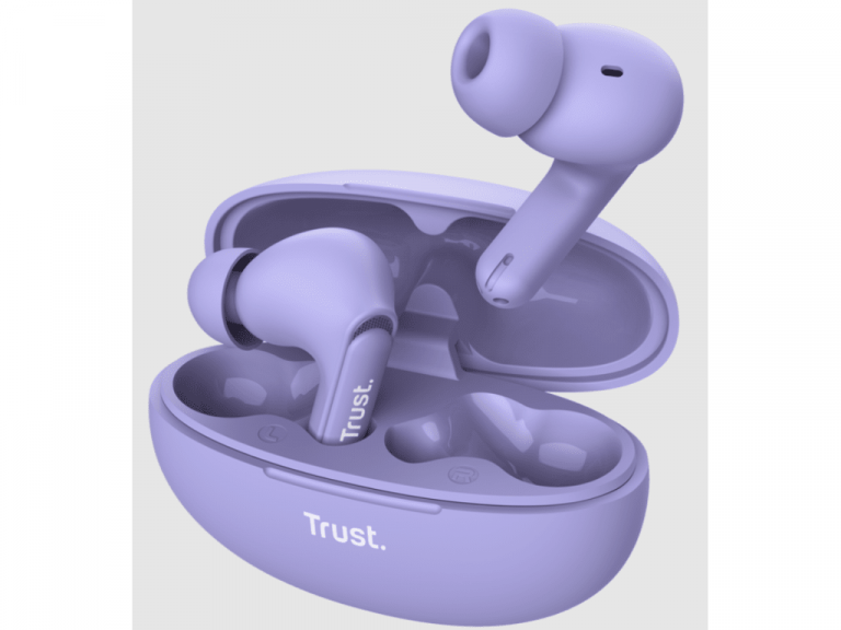 Ljubičaste Trust Yavi Bluetooth ENC slušalice sa aktivnim smanjenjem buke