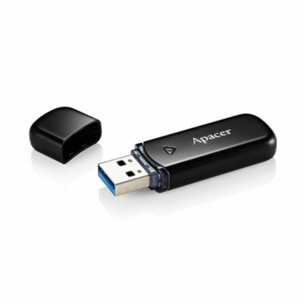 APACER FD 128GB USB 3.2 AH355 Black memorija na crnoj podlozi