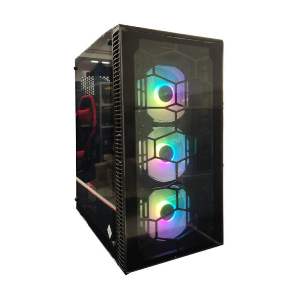 IG-MAX X3805-A06 GIANT GLASS kućište sa RGB osvetljenjem i staklenim panelima
