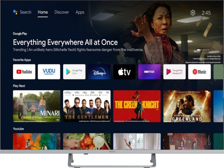 Tesla TV 55E635BUS UHD Android Smart TV sa crnim okvirom i 55-inčnim ekranom