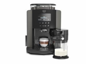 Krups Arabica Latte EA819E10 automatski espresso aparat sa LED displejem i čeličnim mlinom