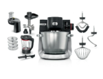 BOSCH MUM 6CRNA-INOXA kuhinjski aparat sa crno-inox dizajnom i ugrađenom vagom