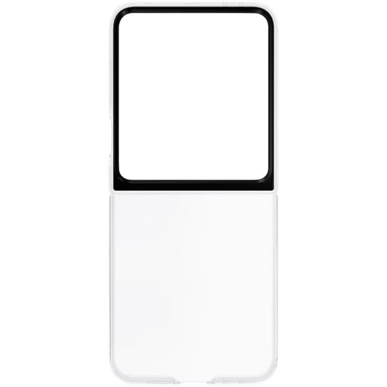 Prozirna maskica za Samsung Galaxy Z Flip6 na beloj podlozi