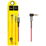Crveni HOCO audio kabl 3.5 mm sa pozlaćenim konektorima, dužine 1.0 metar