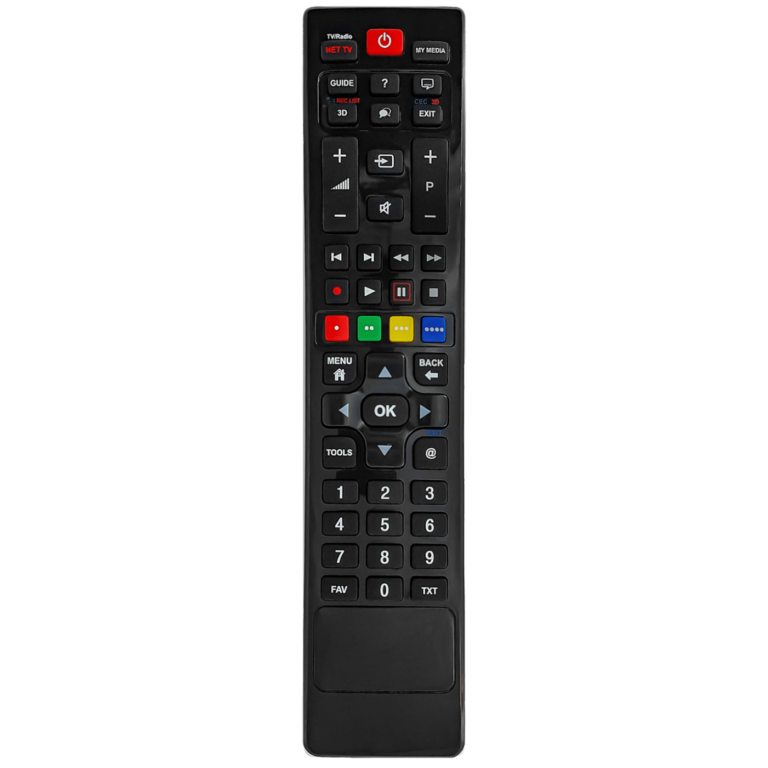 Superior daljinski upravljač za Grundig TV prijemnike sa crnim dizajnom i ergonomskim dugmićima