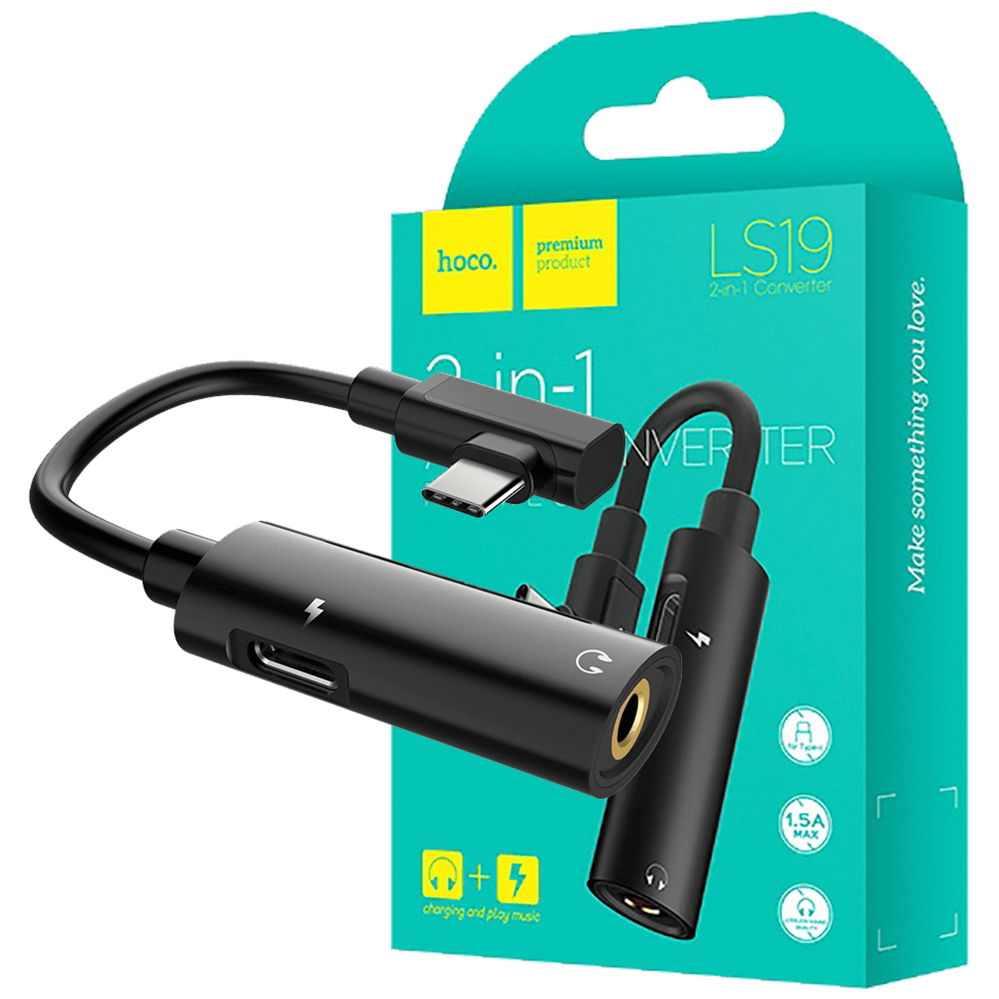 hoco. adapter za slušalice sa USB-C i 3.5 mm ulazima