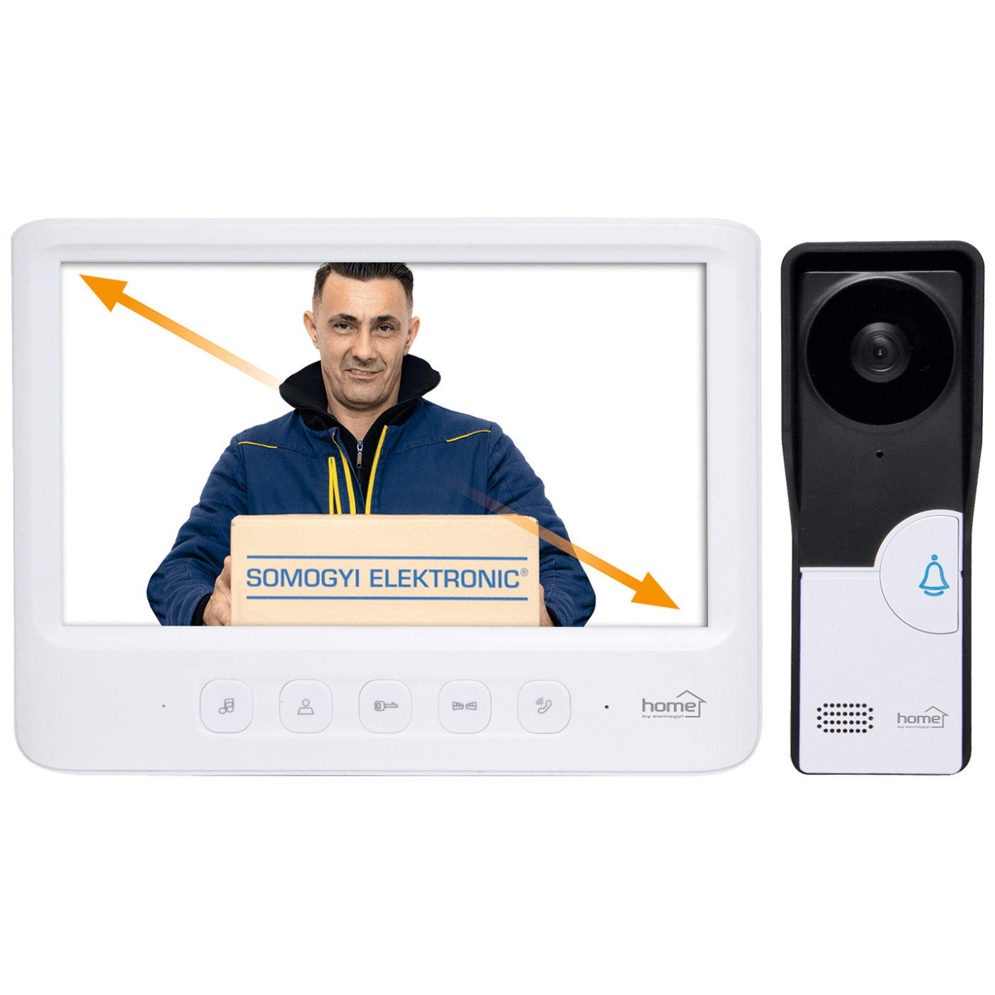 Home žični video interfon sa 7" LCD ekranom i električnim otvaranjem vrata