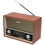 SAL Retro radio sa Bluetooth vezom u drvenoj kutiji sa dva zvučnika, RETRO dizajn