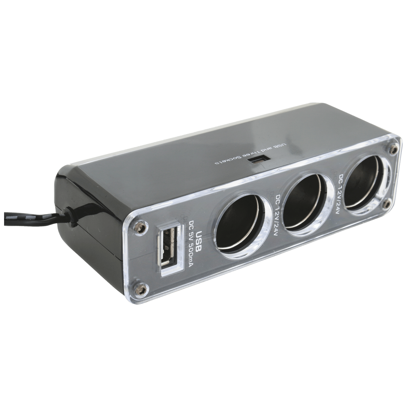 SAL auto razdjelnik sa 3 utičnice i USB priključkom