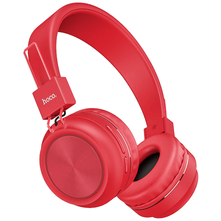 Crvene bežične Bluetooth slušalice hoco. W25 Promise sa mikrofonom