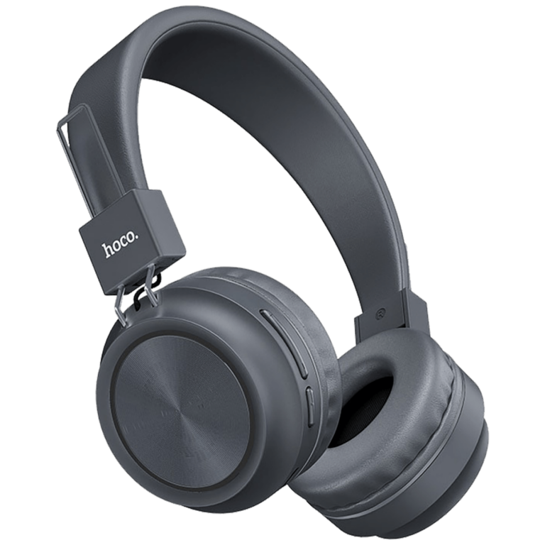 Sive bežične Bluetooth slušalice hoco. W25 Promise sa mikrofonom
